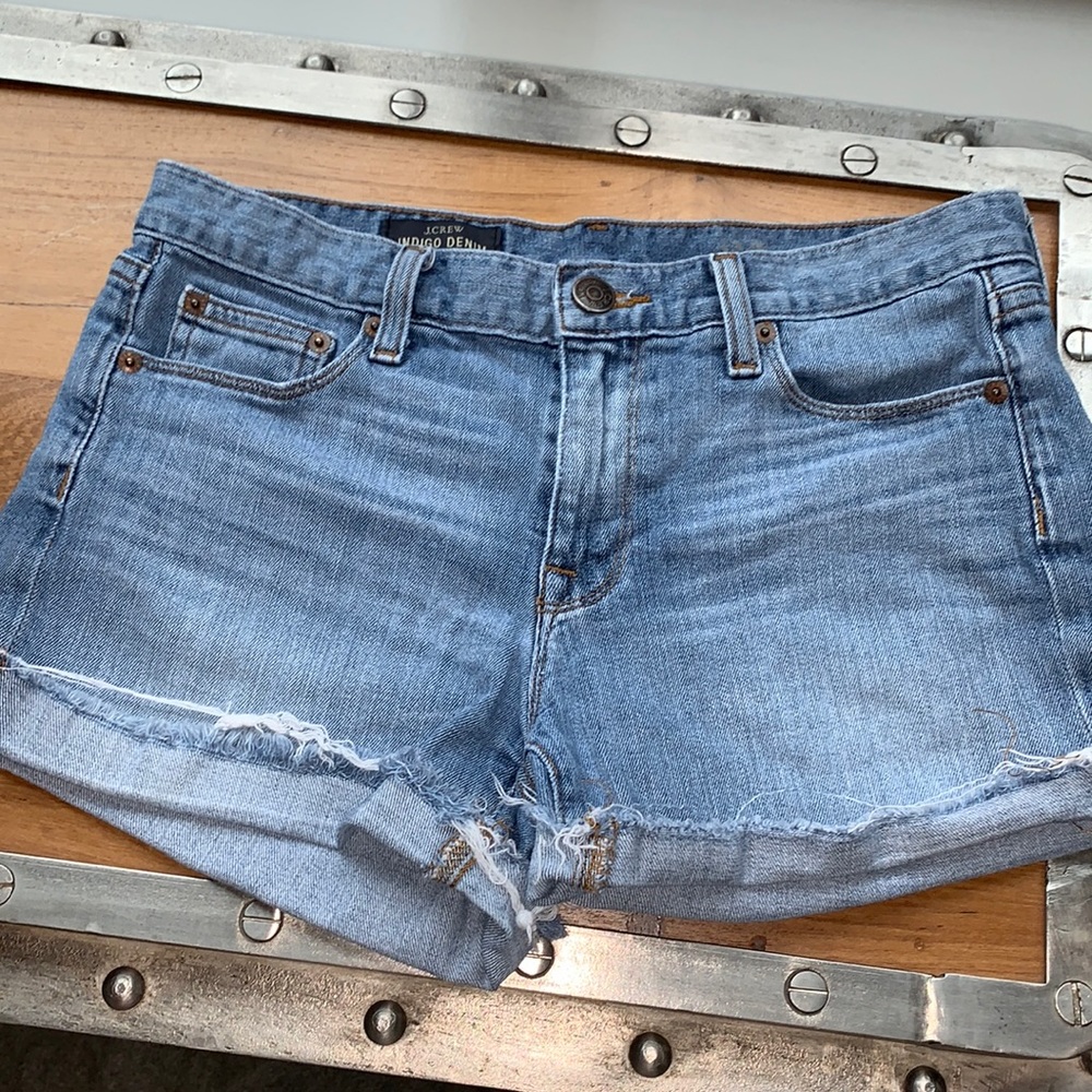 J crew jean shorts “indigo denim”